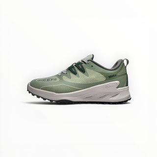 FWSports Shoes KEEN NXIS EVO WP womens lightweight waterproof hiking shoe in light green with a durable rubber outsole