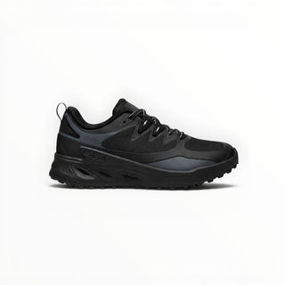 FWSports Shoes KEEN NXIS EVO WP womens waterproof hiking shoe in black and graphite with a durable rubber outsole.