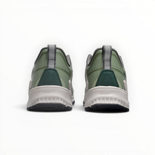 FWSports Shoes KEEN NXIS EVO WP men's lightweight waterproof hiking shoes in light green, rear view showing heel detail