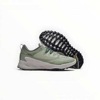FWSports Shoes KEEN NXIS EVO WP light green waterproof hiking shoes with rugged rubber outsoles for all-terrain grip.