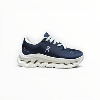FWSports Shoes Mens On-Run Cloudtilt sneakers in dark blue mesh with white Cloudtec cushioning and speed laces.