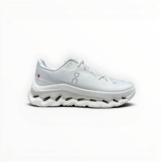 FWSports Shoes Mens On-Run Cloudtilt in all white with breathable mesh upper and cushioned Cloudtec rocker sole