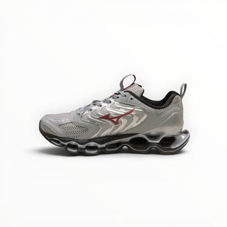 FWSports Shoes Mizuno Wave Prophecy 14S womens running shoe in white and red with Infinity Wave plate technology.