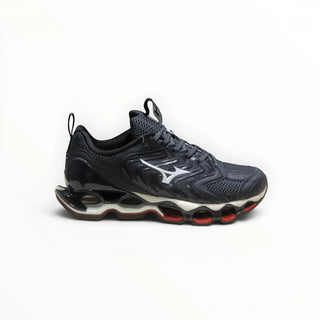 FWSports Shoes Mizuno Wave Prophecy 14S black and blue running shoe with Infinity Wave plate and mesh upper