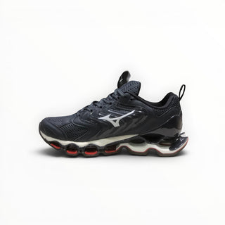 FWSports Shoes Mizuno Wave Prophecy 14S black and blue running shoe with Infinity Wave plate and mesh upper