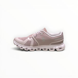 FWSports Shoes On Cloud 6 waterproof running shoes in purple with a cushioned sole and breathable mesh upper