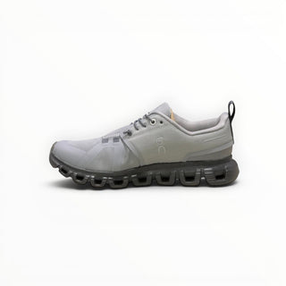 FWSports Shoes On Cloud 6 Waterproof sneakers in alloy gray with a cushioned sole and durable mesh upper
