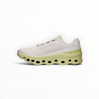 FWSports Shoes On Cloudmonster men's running shoes in lemon yellow with breathable mesh and thick CloudTec cushioning