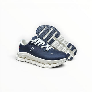 FWSports Shoes Mens On-Run Cloudtilt sneakers in dark blue mesh with white Cloudtec cushioning and speed laces