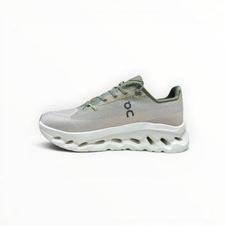 FWSports Shoes On-Run Cloudtilt grey and white lightweight mesh walking sneakers with thick Helion superfoam sole
