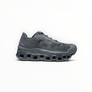 FWSports Shoes On Running Cloudmonster Void running shoe in all-black with breathable mesh and thick CloudTec sole.