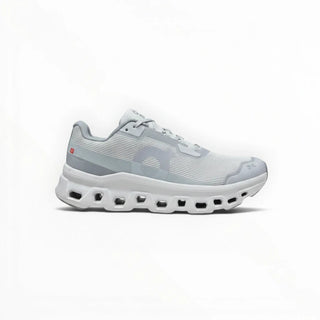 FWSports Shoes women's On Running Cloudmonster Void grey running shoe with breathable mesh and thick CloudTec sole.
