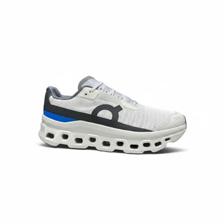 FWSports Shoes On Running Cloudmonster Void sneaker in white and gray with breathable mesh and CloudTec cushioning.