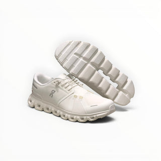 FWSports Shoes white On Cloud 6 waterproof sneakers showing side profile and textured rubber outsole