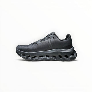 FWSports Shoes Womens On-Run Cloudtilt in black with breathable mesh upper and cushioned rocker sole