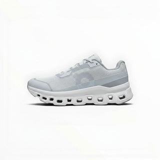 FWSports Shoes Womens On Running Cloudmonster Void running shoe in alloy and glacier gray with breathable mesh upper.