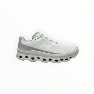 FWSports Shoes Womens On Running Cloudmonster Void in grey with breathable mesh upper and responsive CloudTec sole.