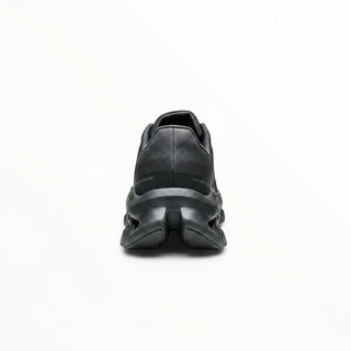 FWSports Shoes Womens On-Run Cloudtilt in black with a breathable mesh upper and cushioned Helion superfoam sole.
