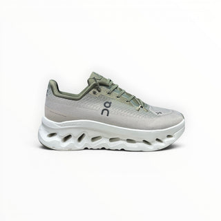 FWSports Shoes Womens On-Run Cloudtilt sneaker in grey and white with breathable mesh and chunky rocker sole