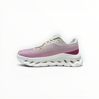 FWSports Shoes Womens On-Run Cloudtilt sneaker in white and red with breathable mesh upper and rocker sole