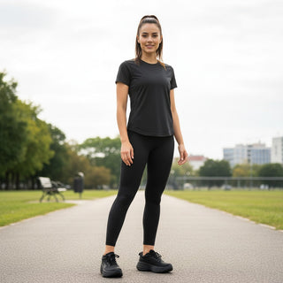 Hoka Bondi 8 women's shoe in Black/Black – product view 4